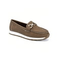 thumbnail image 2 of Women Casual Shoes - Wedge Slip-On Loafer, Flat Round Toe, Low Heel Buckle, Soft Bottom, 2 of 8