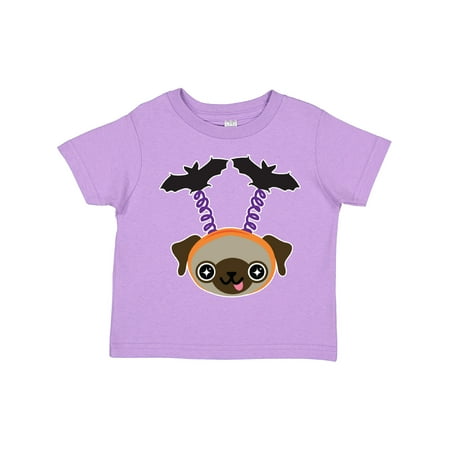 

Inktastic Halloween Kawaii Pug Brown Gift Toddler Boy or Toddler Girl T-Shirt