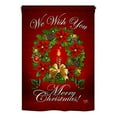 thumbnail image 2 of Breeze Decor 14003 Christmas We Wish You 2-Sided Vertical Impression House Flag - 28 x 40 in., 2 of 2