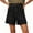 Black, variant on Summer Women High Waisted Casual Denim Shorts Denim Shorts Wide Leg Shorts with Pockets
