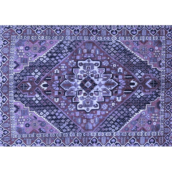 Ahgly Company Indoor Rectangle Persian Blue Traditional Area Rugs, 2' x 5'