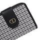 thumbnail image 2 of Cartera para mujer con múltiples ranuras para tarjetas, cierre de cremallera para tarjetas de crédito, rejilla negra, 12 x 9 x 4 cm., 2 of 5