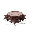 thumbnail image 4 of 1Set Small Wood Pedestal Stable Support Elegant Design for Teapot and Bonsai, 4 of 9