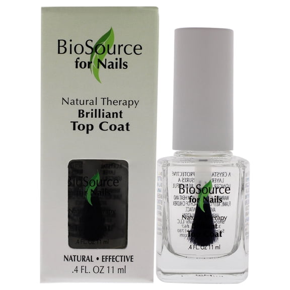 BioSource Natural Therapy Brilliant Top Coat 0.4 oz Nail Treatment