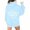 Light Blue, variant on Letter Print Pullover Hoodie Winter Crewneck Long Sleeve Casual Sweatshirt Sweatshirt Zipper Hoodies Women Pocket Hoodie Women Pullover Sweaters Cover Your Oversized Hoodies for Red L