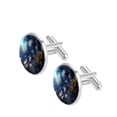 thumbnail image 2 of Starry Plants Formal Attire Shirt Cufflinks Made of Stainless Steel for Elegant Events, 2 of 6