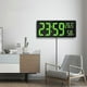 thumbnail image 5 of Large Digital Wall Clock with Temperature & Humidity, LED Display for Bedroom Office, 5 of 5