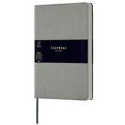 Castelli QC6D9-628 Harris A5 Notebook, Ruled, Oyster Grey