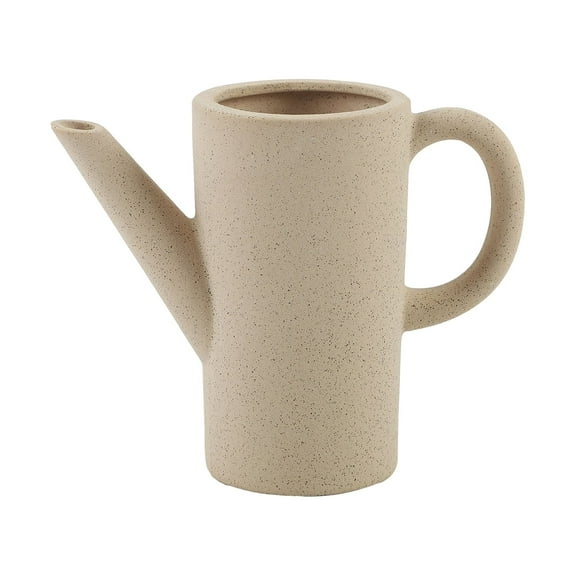 8.75" H Ceramic Speckle Natural Watering Can