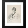 thumbnail image 2 of Franz Xaver Winterhalter 14x18 Black Modern Framed Museum Art Print Titled - Portrait of Baroness Gudin, Nee Margareth Louis Hay (1842), 2 of 5