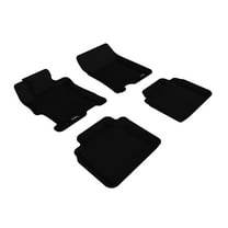 3D MAXpider - L1HD00801509 All-Weather Floor Mats for Honda Accord Sedan 2008-2012 Custom Fit Car Floor Liners, Kagu Series (1st & 2nd Row, Black)