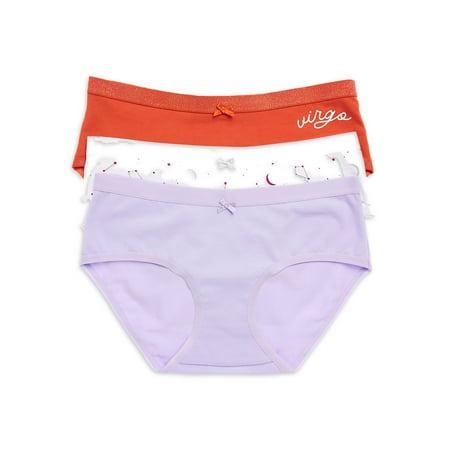 

No Boundaries Women s Zodiac Cotton Hipster 3-Pack