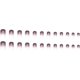 thumbnail image 3 of 24pcs Short Square False Nails White Stick On Nails Glitter Purple Press On Nails Removable Adhesive Nails False Nails Women Girls Nail Art Accessorie, 3 of 5