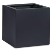 Black Square Tree Planter Box - Indoor Outdoor Cube Flower Pot 12" x 12"
