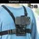 thumbnail image 2 of Vamson para iPhone 13 14 Samsung Huawei Correa de pecho Cinturón Arnés de cuerpo Montaje de clip de teléfono para Insta360 para Gopro Hero 11 10 9 8 7 Tan Jianjun  unisex, 2 of 2