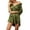 01 Army Green, variant on Womens Nightgown Satin Button Down 3/4 Sleeve Sleepshirt Boyfriend Notch Collar Nightshirt Sleepwear