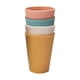thumbnail image 1 of Taza de paja de trigo, juego de tazas multicolores reutilizables para café, té, agua y taza para hacer gárgaras, respetuosa con el medio ambiente, 1 of 5
