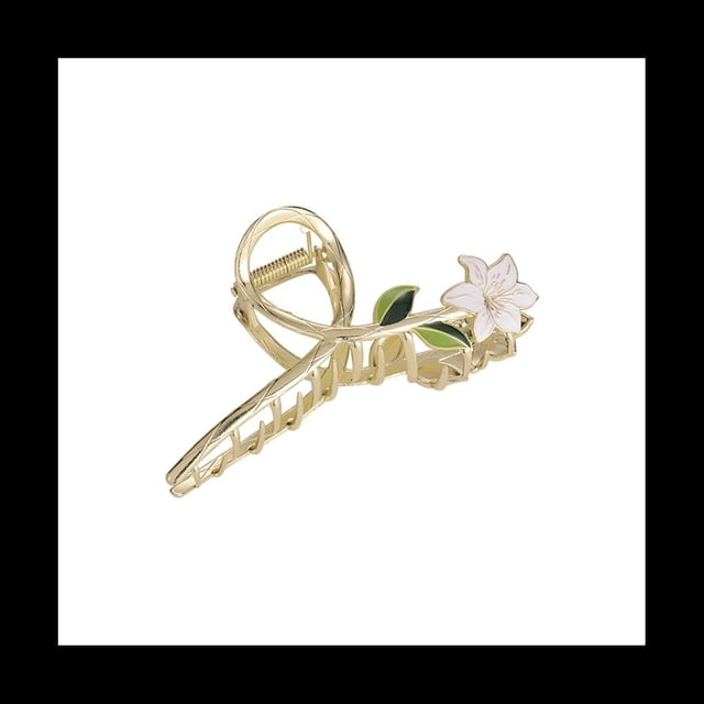 Pinzas de Garra para Cabello con Flores, Banda de Metal Dorado,Diademas para el Cabello,Adornos para el Cabello, Pinza para el Cabello, Adornos para el Cabello para Mujeres y NiñAs