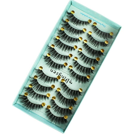 YSGFHGJW Lash Thick Volume Waterproof Lashes Lash Lift Effect Short Lashes black