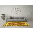 thumbnail image 3 of Ahgly Company Indoor Rectangle Persian Yellow Traditional Area Rugs, 6' x 9', 3 of 4