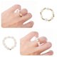 thumbnail image 4 of Anillos de perlas elásticos con cuentas, anillos ajustables, regalo de cumpleaños y vacaciones, 2 uds., 4 of 5