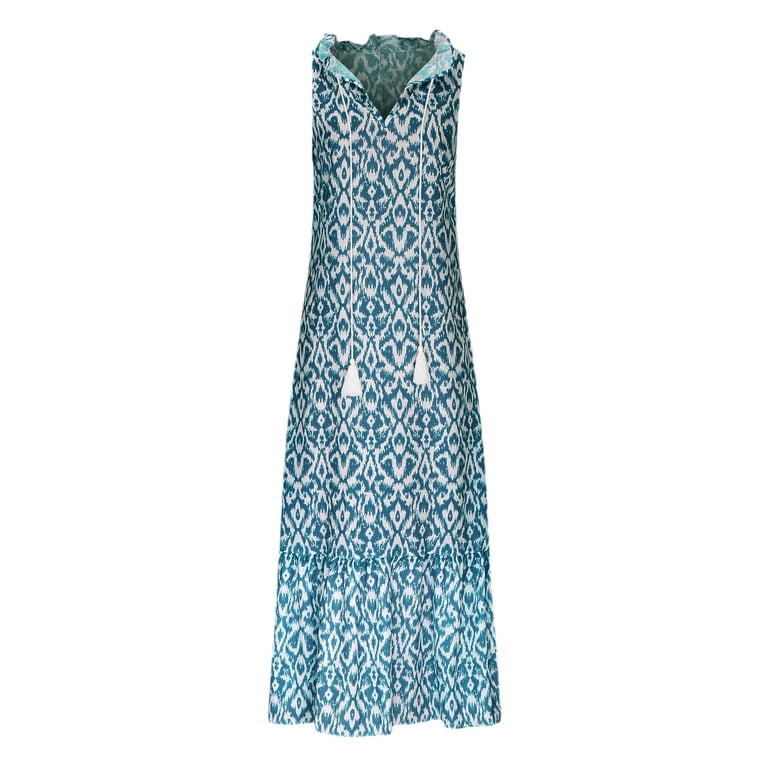 sachin and babi light blue dress Amazhiyu Women's 100% Linen Summer Casual Loose Button Down Midi Shir main image 1