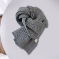 thumbnail image 3 of Mightlink Soft Lovely Thick Long Thermal Scarf Baby Boys Girls Winter Solid Color Knitting Scarfs for Cold Weather, 3 of 7