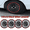 5019-Black Lacquer & Red Lacquer, variant on Hubcaps 16",Wheel Rim Cover Universal R16 Hub Caps,Snap on Car Pickup Truck SUV,Wheel Covers,4 Pack,Lacquer