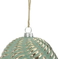 thumbnail image 4 of Northlight 4" Green and Gold Glass Ball Christmas Ornament, 4 of 5