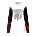 thumbnail image 4 of Primavera informal para mujer y otoño con bolsillo Estampado de Halloween Manga larga Vestido suelto con capucha para mujer Pompotops  hdfakjf3650, 4 of 5