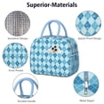 thumbnail image 4 of Reusable Plaid Lnsulated Lunch Bag for Women & Men-Leakproof Water-Resistant Cooler Tote,Large Capacity(10.6x8.7x6.3in)for Work,Office,Travel,Picnic,Beach., 4 of 7