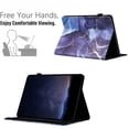 thumbnail image 2 of Case for Amazon Kindle Paperwhite 7th Gen 2015/10th Gen 2018 Marble Pattern, PU Leather Kickstand Magnetic Wallet Folio Flip Auto Sleep / Wake Case with Card Slots & Elastic Band & Pencil Holder, E, 2 of 5