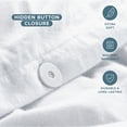 thumbnail image 5 of Bare Home Flannel Duvet Cover Set - 100% Flannel Cotton - Double Brushed - Full, White, 5 of 10