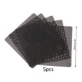 thumbnail image 3 of 5PCS PVC Fan Dust Filter PC Dustproof Case Cuttable Computer Mesh Cover 40mm 50mm 60mm 70mm 80mm 90mm 140mm Mesh Black G 14cmx14cm, 3 of 5