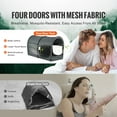 thumbnail image 5 of KFFKFF Sleep Canopy, Pongee Material, Quad-Entry, Airy Privacy Pod with Thin Fiber Rods, Full Bed Coverage, Light-Blocking, Ideal for Adult Rest Space, 5 of 9