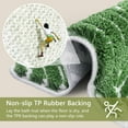 thumbnail image 6 of Dark Green Leaf Bathroom Rugs - Bath Mats for Bathroom Non Slip Machine Washable Bathroom Decor Water Absorbent Bath Rugs for Sink Bathtub and Shower Leaves 24" x 36", 6 of 9
