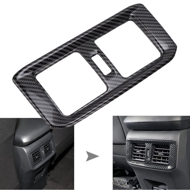 Marco De Salida De Aire Trasero, Embellecedor De Ventilación De Aire Trasero Impermeable Negro Para Decoración Interior Del Coche