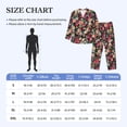 thumbnail image 4 of Daiia Many Kind Of Flowers for Men's Long-Sleeved Pajama Set – Soft & Comfortable Sleepwear Button-Up Pajamas Cozy Lounge Wear-Large, 4 of 7