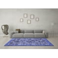thumbnail image 3 of Ahgly Company Machine Washable Indoor Rectangle Abstract Blue Modern Area Rugs, 8' x 10', 3 of 4