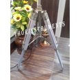 thumbnail image 2 of THORINSTRUMENTS GREY WOODEN TRIPOD TABLE DESK LAMP LIGHTING, 2 of 4