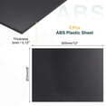 thumbnail image 2 of Uxcell 2 Pack ABS Plastic Sheet, 0.12" Thick 8"x12" Flexible Hard Plastic Sheet, Heat Moldable Plastic Panel for DIY Crafts Home Decoration, Black, 2 of 6