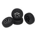 thumbnail image 6 of 4 pieces 1/24 Rubber Wheels and Tires Fit for Axial SCX24 00002 90081 RC crawler Car Trucks Accessories - Black B, 6 of 8