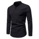 thumbnail image 5 of Nueva camisa de negocios ligera con botón de solapa informal de color sólido de manga larga Pompotops oipoqjl27027, 5 of 6