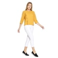 thumbnail image 2 of Blusa Para Mujer Con Botones Holgada Básica Color Mostaza Casual 550405 amarillo M Incógnita 550405, 2 of 5