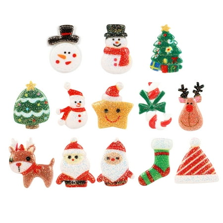 

Gregiular Christmas Resin Flatback Xmas DIY Jewelry Findings (50pcs)