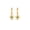 Rose, variant on Pure Elegance Heart Shape Dangle Earring for Women 14K Yellow Gold Over Silver 0.12 Ct Round Cut Blue Topaz Birthstone