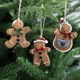 thumbnail image 2 of Christmas Resin Gingerbread Man Pendant Christmas Tree Ornaments Christmas Decorations for Home Navidad New Year Gift, 2 of 6