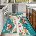 thumbnail image 6 of Floral Kitchen Rugs Sets of 3, Non Slip Kitchen Rugs and Mats Washable Farmhouse Kitchen Rugs Floral Kitchen Floor Mat Carpet Runner Rugs for Hallway Laundry Room, 6 of 12