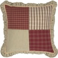 thumbnail image 2 of VHC Brands 34626 Classic Country Farmhouse Pillows & Throws-Prairie Winds Red Patchwork 18" x 18", 2 of 6