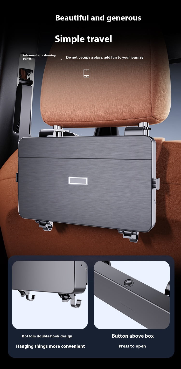 Car Seat Back Organizer with Cup Holders